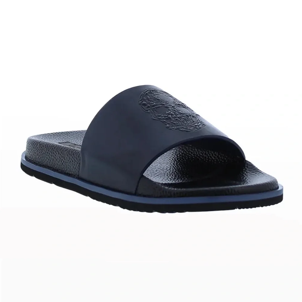 Robert Graham leather skull slide size 12 - Picture 1 of 3